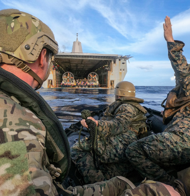 U.S. Marines with Battalion Landing